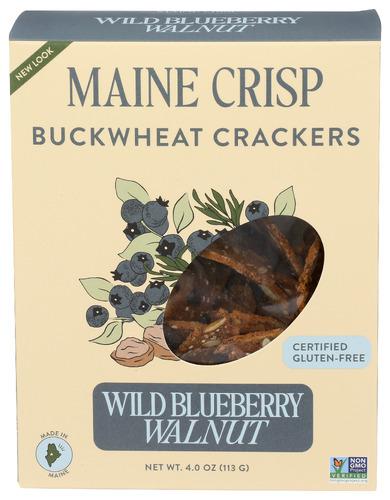 Maine Crisp Crisps Blueberry Walnut - 4 Oz (10 Units)