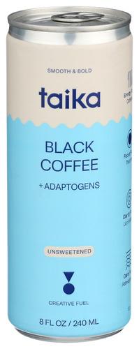 Taika Coffee Black Rtd - 8 Fo (12 Units)