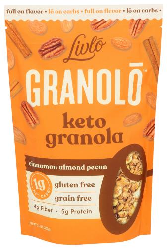 Livlo Granola Cinnamon Almond Pecan - 11 Oz (12 Units)