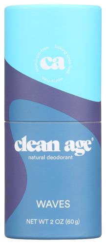 Clean Age Deodorant Waves Natural - 2 Oz (1 Units)