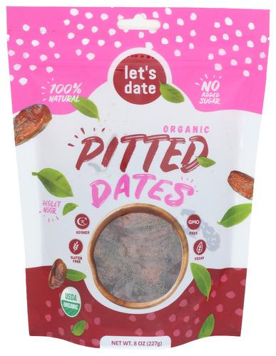Lets Date Dates Pitted Organic - 8 Oz (6 Units)