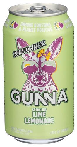 Gunna Lemonade Sprklg Lime - 12 Fo (12 Units)