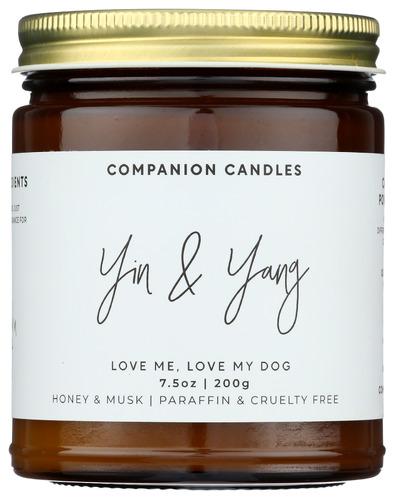 Companion Candles Candle Jar Yin Yang - 7.5 Oz (1 Units)