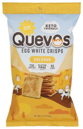 Quevos Pita Protein Chip Chedar - 3.2 Oz (6 Units)