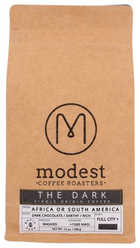 Modest Coffee Roasters Coffee Dark Single Origin - 12 Oz (6 Units)