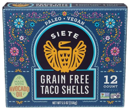Siete Shells Taco Grain Free - 5.5 Oz (12 Units)
