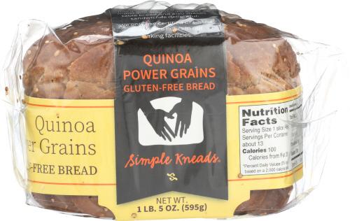 Simple Kneads Bread Quinoa Pwr Grn Organic - 21 Oz (6 Units)