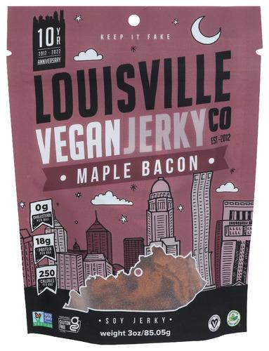 Louisville Vegan Jerky Jerky Maple Bacon - 3 Oz (10 Units)