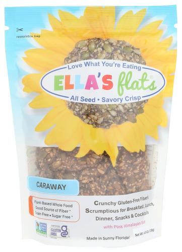 Ellas Flats Crackers Caraway - 4.8 Oz (6 Units)