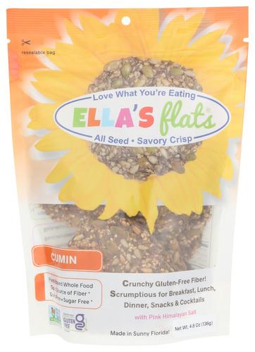 Ellas Flats Crackers Cumin - 4.8 Oz (6 Units)