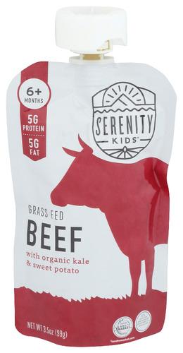 Serenity Kids Toddler Beef Kale Sweet Pot - 3.5 Oz (6 Units)