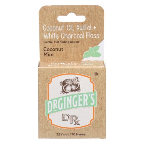 Dr Gingers Healthcare Products Llc Floss White Charcoal Coconut - 12 Oz (1 Units)