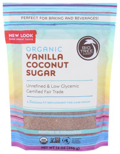 Big Tree Farms Sugar Coconut Vanilla - 14 Oz (6 Units)
