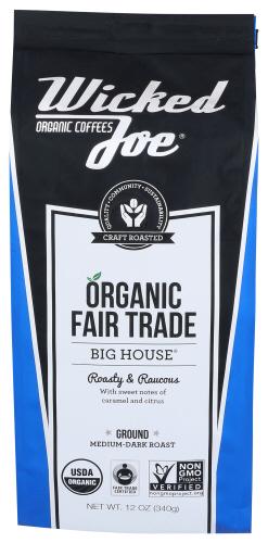 Wicked Joe Coffee Coffee Big House Ground - 12 Oz (6 Units)
