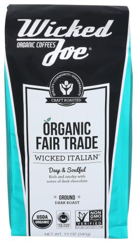 Wicked Joe Coffee Coffee Wicked Italn Grnd - 12 Oz (6 Units)