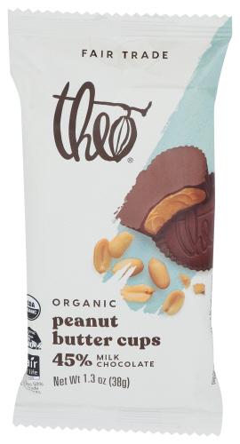 Theo Chocolate Chocolate Cup Pntbttr Milk - 1.3 Oz (12 Units)