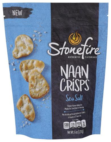 Stonefire Naan Crisps Orig Sea Salt - 6 Oz (12 Units)