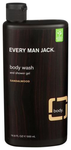 Every Man Jack Body Wash Sandalwood - 16.9 Fo (3 Units)