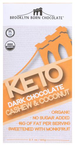 Brooklyn Born Chocolate Bar Chc Kto Dk Cs Cn Organic - 2.1 Oz (12 Units)