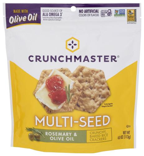 Crunchmaster Cracker Mutisd Rsmry Ooil - 4 Oz (12 Units)