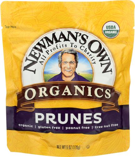 Newmans Own Organic Prunes Pitted Organic Zipbag - 6 Oz (12 Units)