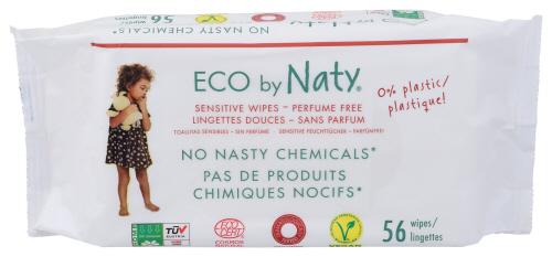Naty-Eco By Naty Baby Wipes Unscntd Sensitive - 56 Ct (12 Units)
