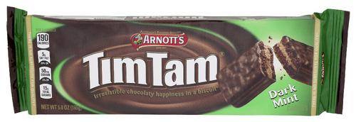 Arnotts Cookies Timtam Dark Mint - 5.8 Oz (12 Units)
