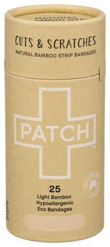 Patch Strip Adhesive Natural Tube - 25 Pc (3 Units)