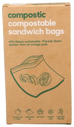 Compostic Bags Sandwich Compostabl - 20 Ea (12 Units)