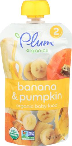 Plum Organics Baby Puree Pmpkn Bana Organic - 4 Oz (6 Units)