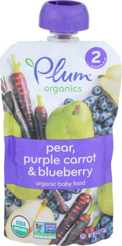 Plum Organics Baby Food Blbry Pear - 4 Oz (6 Units)