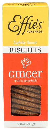 Effies Homemade Biscuits Ginger Spcy Kick - 7.2 Oz (12 Units)