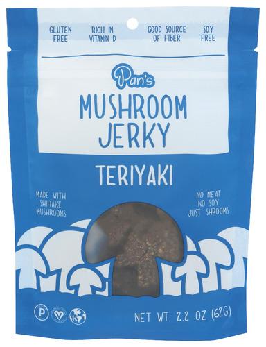 Pans Jerky Mushroom Teriyaki - 2.2 Oz (6 Units)