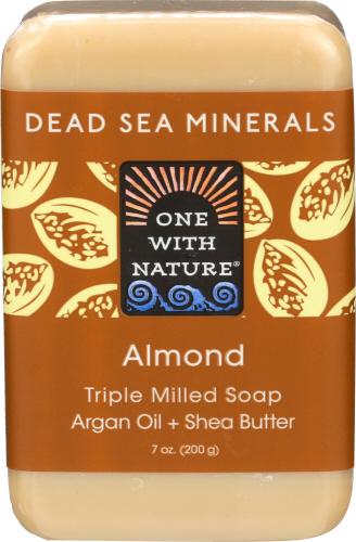 One With Nature Soap Bar Almond - 7 Oz (3 Units)