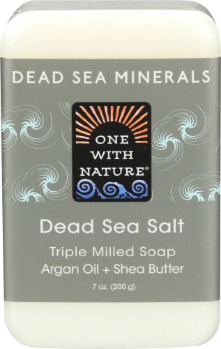 One With Nature Soap Bar Dead Sea Salt - 7 Oz (3 Units)