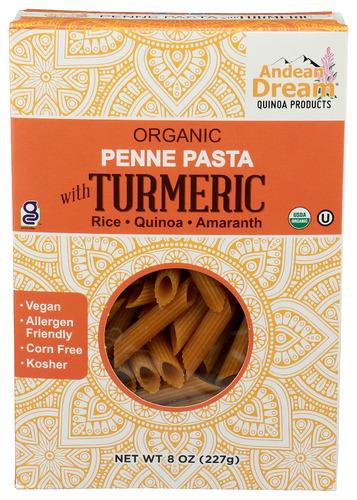 Andean Dream Pasta Quinoa Penne Turmic - 8 Oz (8 Units)