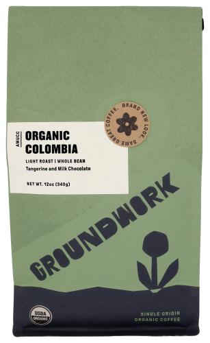 Groundwork Coffee Coffee Columbia Whl Bean - 12 Oz (6 Units)
