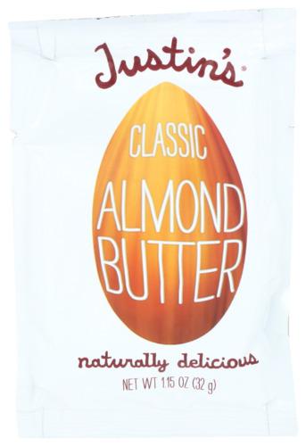 Justins Nut Butter Almond Clsc Sqz Pk - 1.15 Oz (10 Units)