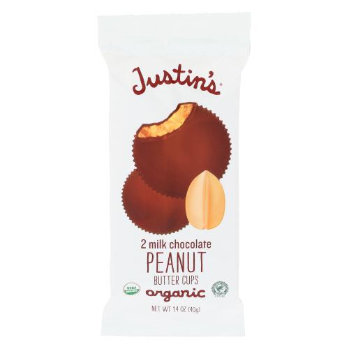Justins Chocolate Cup Pntbttr Milk - 1.4 Oz (12 Units)