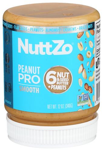 Nuttzo Peanut Pro Smooth - 12 Oz (6 Units)