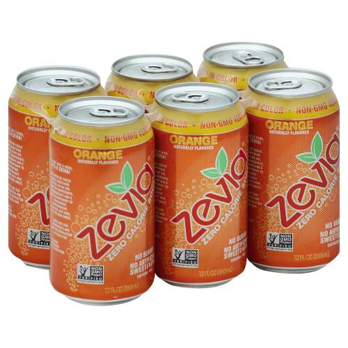 Zevia Soda Orange Ntrl 6Pk - 72 Fo (4 Units)