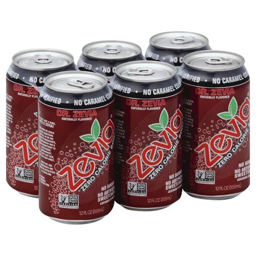 Zevia Soda Dr Zevia Diet Natrl 6Pk - 72 Fo (4 Units)