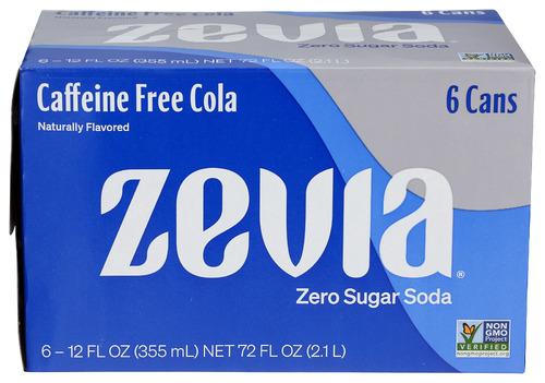 Zevia Soda Cola Cf 6Pk - 72 Fo (4 Units)