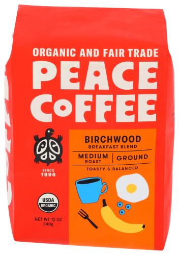 Peace Coffee Coffee Ground Birchwood - 12 Oz (6 Units)