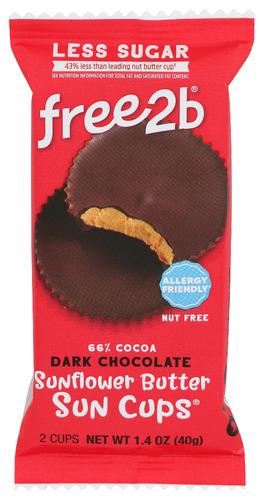 Free2B Foods Chocolate Cup Drk 2Pc - 1.4 Oz (12 Units)