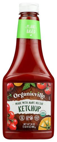 Organicville Ketchup No Added Sgr - 24 Oz (12 Units)