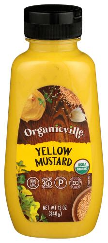 Organicville Mustard Yellow Organic - 12 Oz (12 Units)