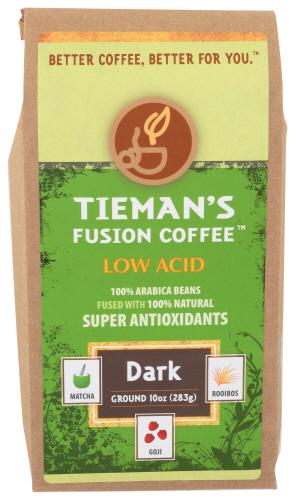 Tiemans Fusion Coffee Grnd Drk Fused - 10 Oz (6 Units)