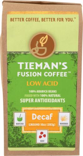Tiemans Fusion Coffee Grnd Decaf Fused - 10 Oz (6 Units)