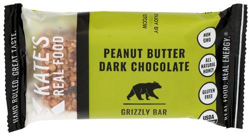 Kates Real Food Bar Grizzly Pbtr Drk Chocolate - 2.2 Oz (12 Units)